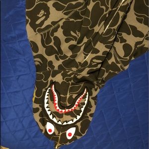 Bape Big ABC Solid Camo Detachable Shark Black